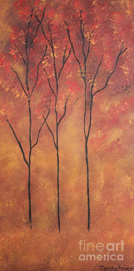 Autumn Fire Painting by Christie Minalga