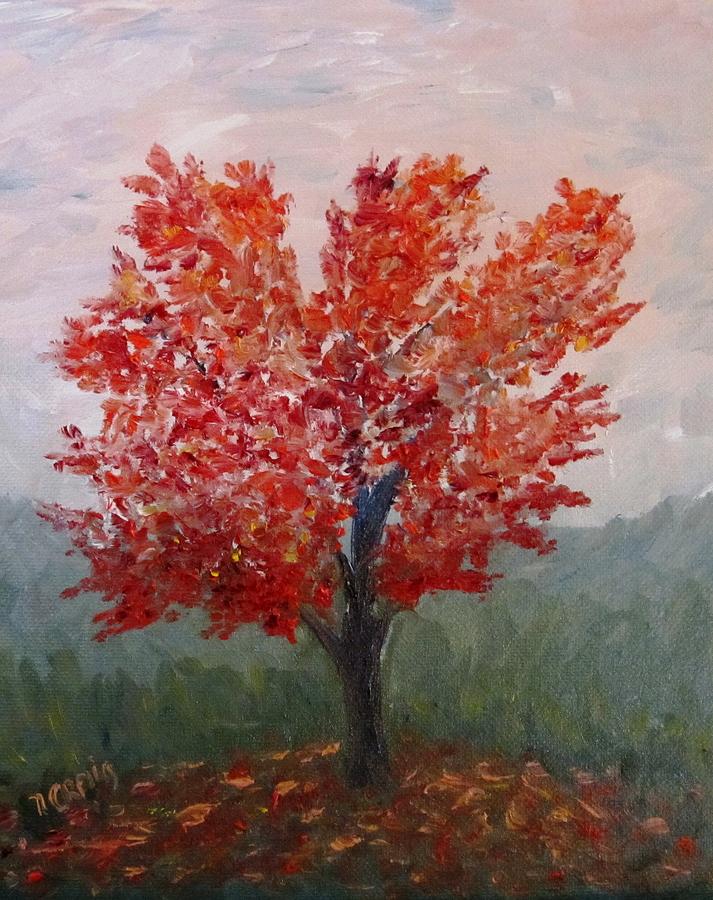 Autumn Fire Painting by Nancy Craig - Fine Art America