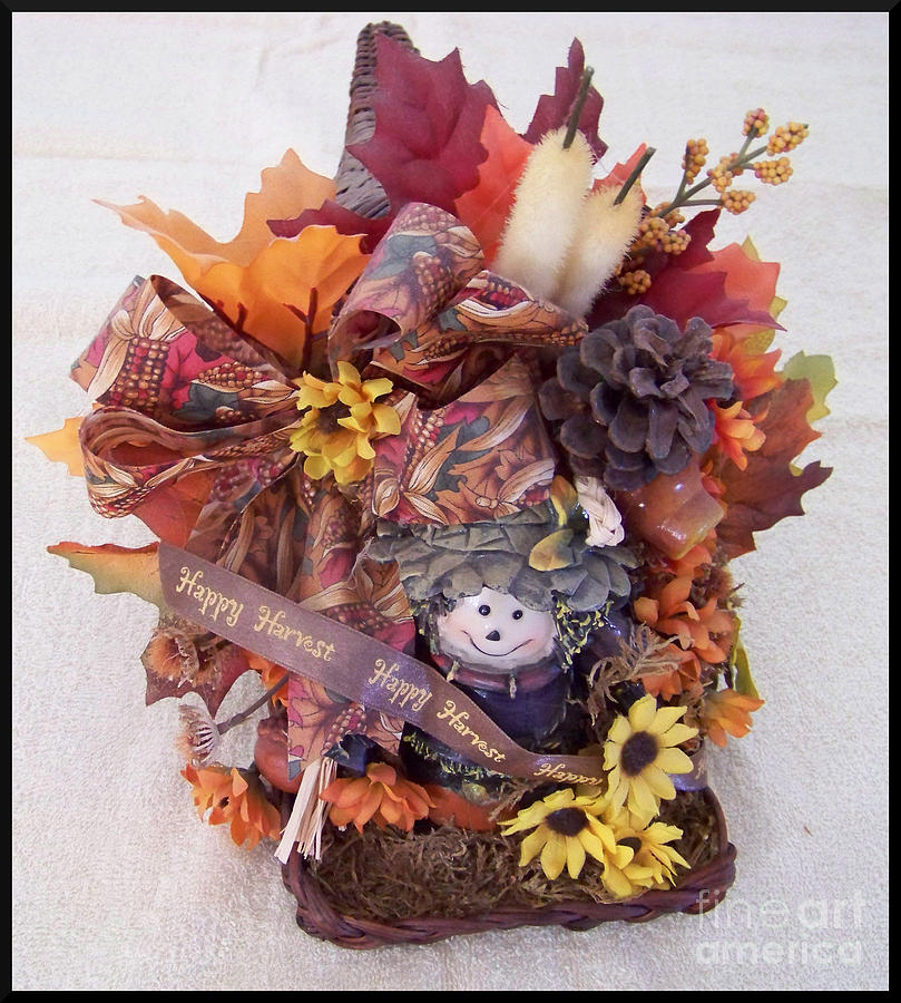 Autumn Flower Basket Photograph by Charles Robinson