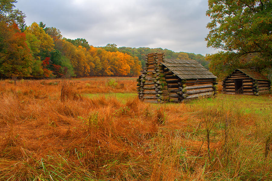 Autumn Foliage in Valley Forge Photograph by Michael Porchik