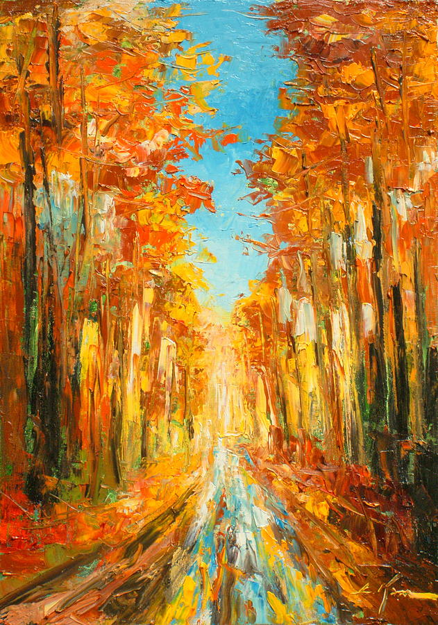 Autumn Forest Impression Painting by Luke Karcz