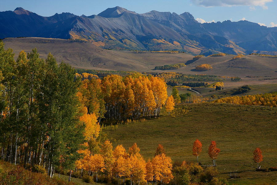 Autumn from Silver Pick road in Colorado Photograph by Jetson Nguyen