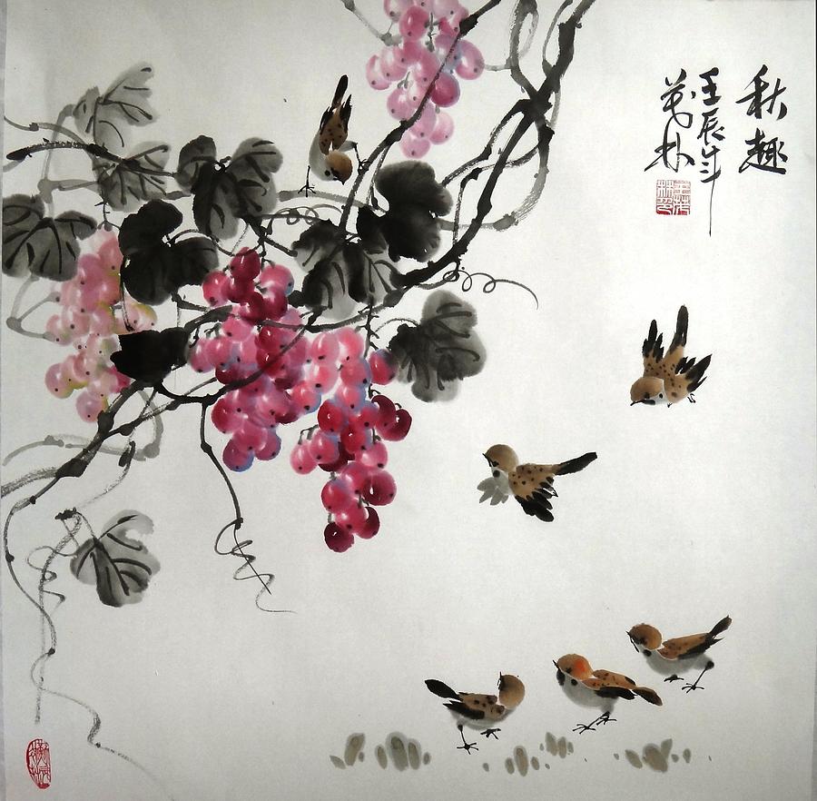 Autumn Fun Painting by Mao Lin Wang