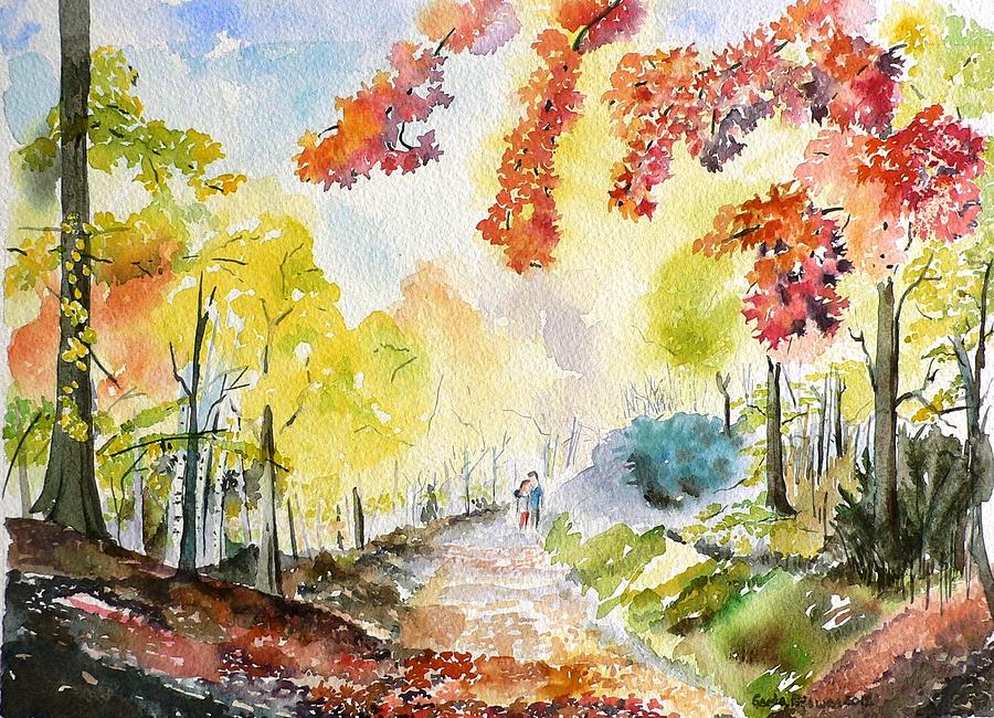 Fall Painting - Autumn by Geeta Yerra