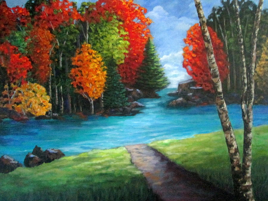 Autumn Glory Painting by Rosie Sherman