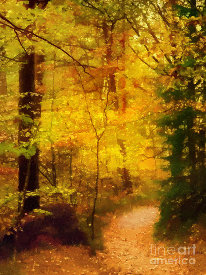 Autumn Glow Painting by Lutz Baar