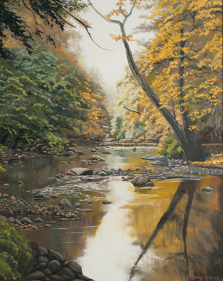 Autumn Gold Painting by Kenneth Young