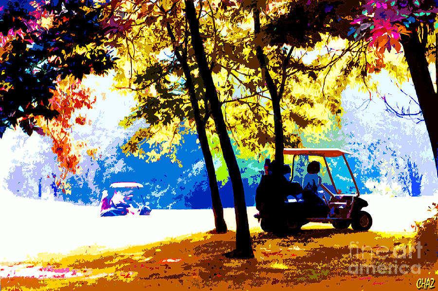Autumn Golf Painting by CHAZ Daugherty