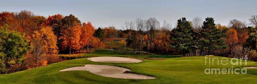 Autumn Golfing - Golf Course  Photograph by Andrea Kollo