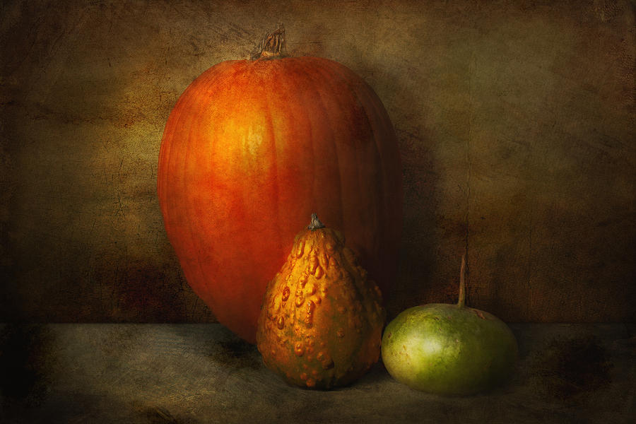 Pumpkin Photograph - Autumn - Gourd - Melon family  by Mike Savad
