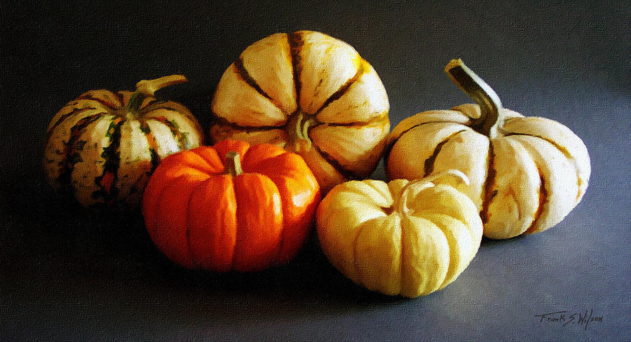 Autumn Gourds Photograph by Frank Wilson