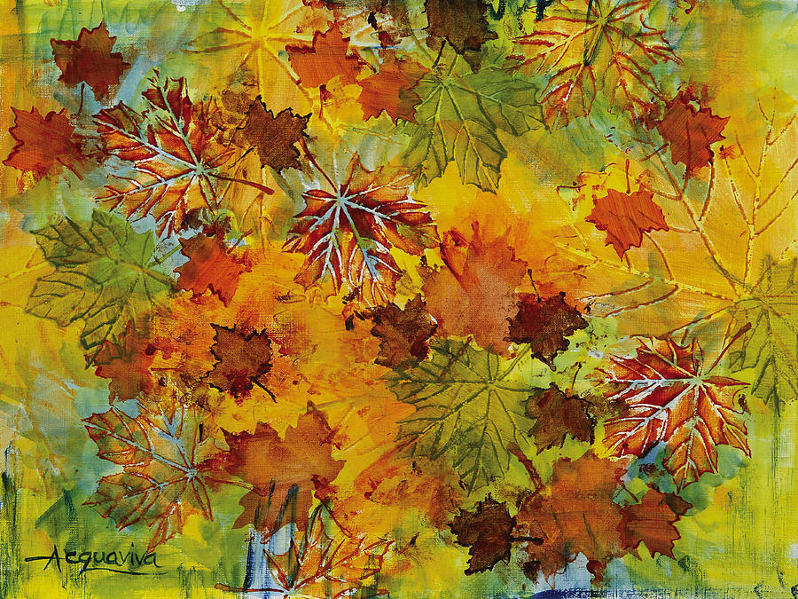 Autumn Grandeur Painting by Julie Acquaviva Hayes | Fine Art America