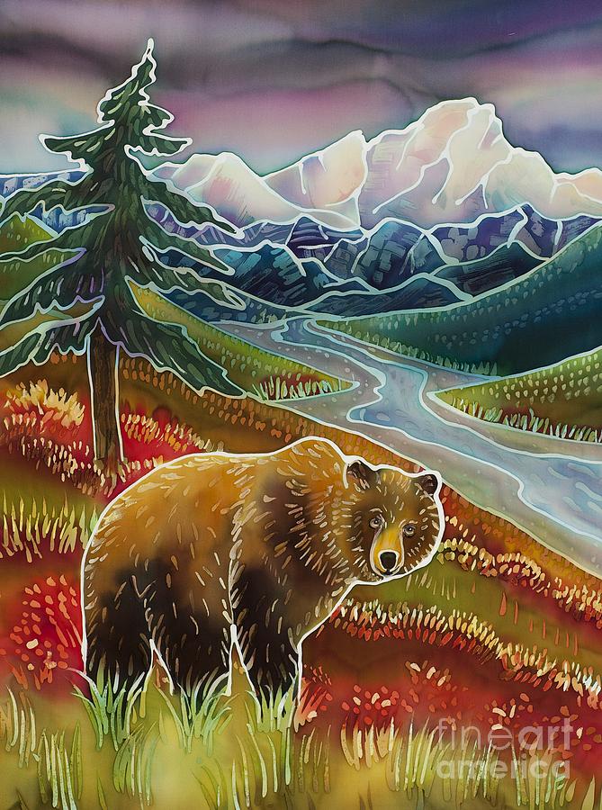 Glacier National Park Painting - Autumn Grizzly by Harriet Peck Taylor