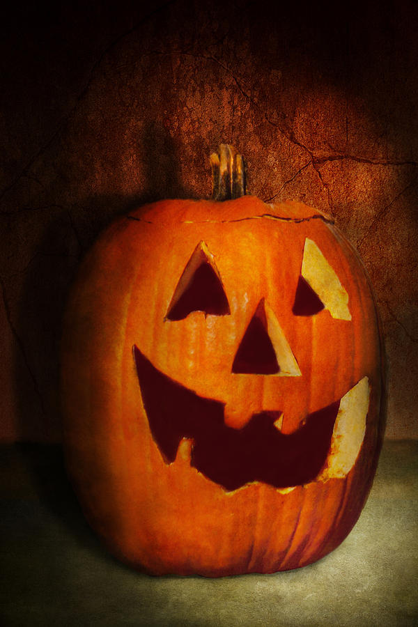 Autumn - Halloween - Jack-o-Lantern  Photograph by Mike Savad