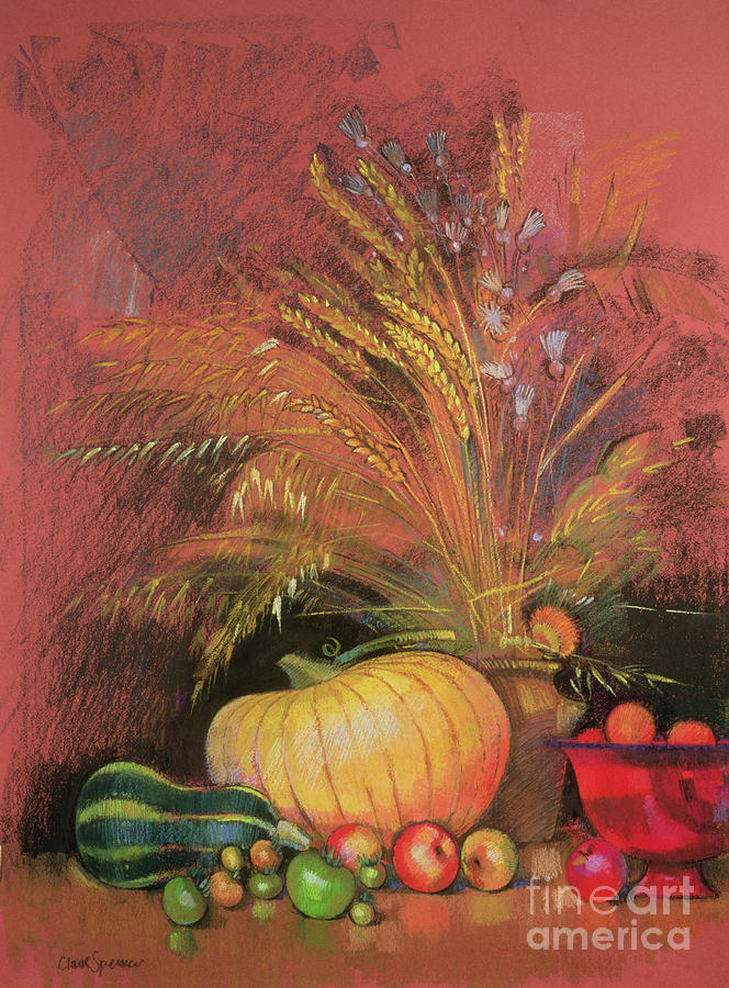 Autumn Harvest Painting by Claire Spencer