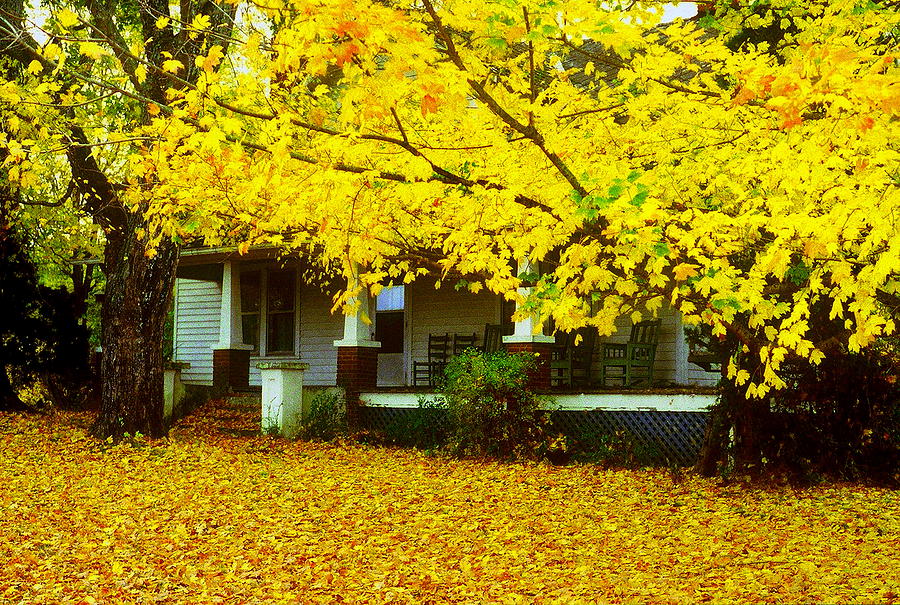 Autumn Homestead Photograph by Rodney Lee Williams