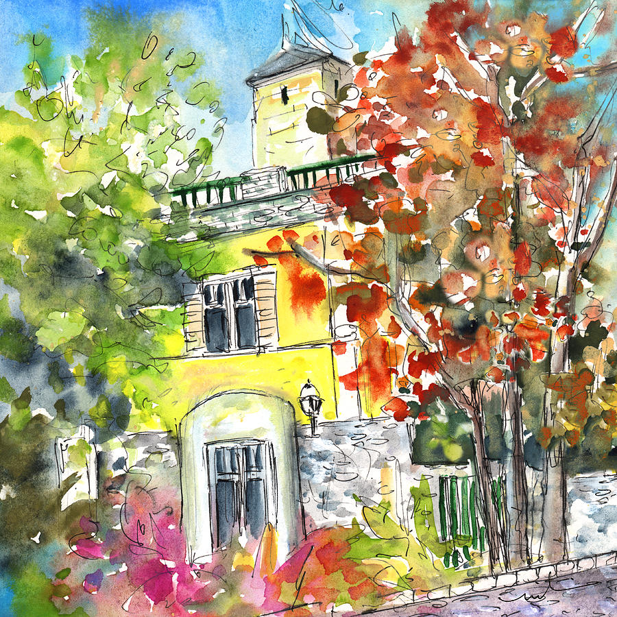 Impressionism Painting - Autumn in Bergamo 02 by Miki De Goodaboom