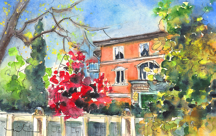 Impressionism Painting - Autumn in Bergamo 01 by Miki De Goodaboom