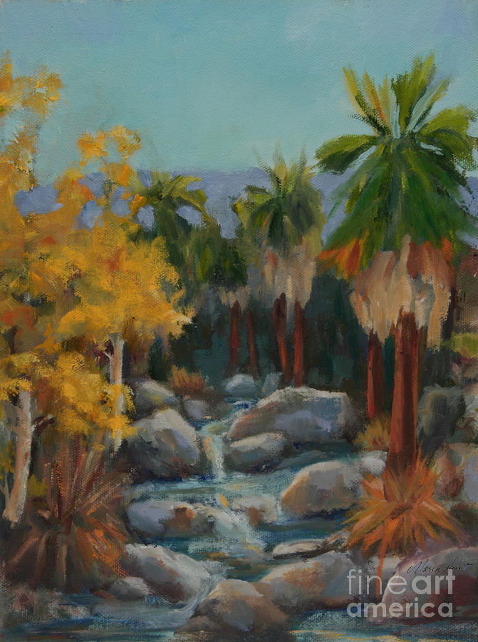 Indian Canyon After the Rain Painting by Maria Hunt