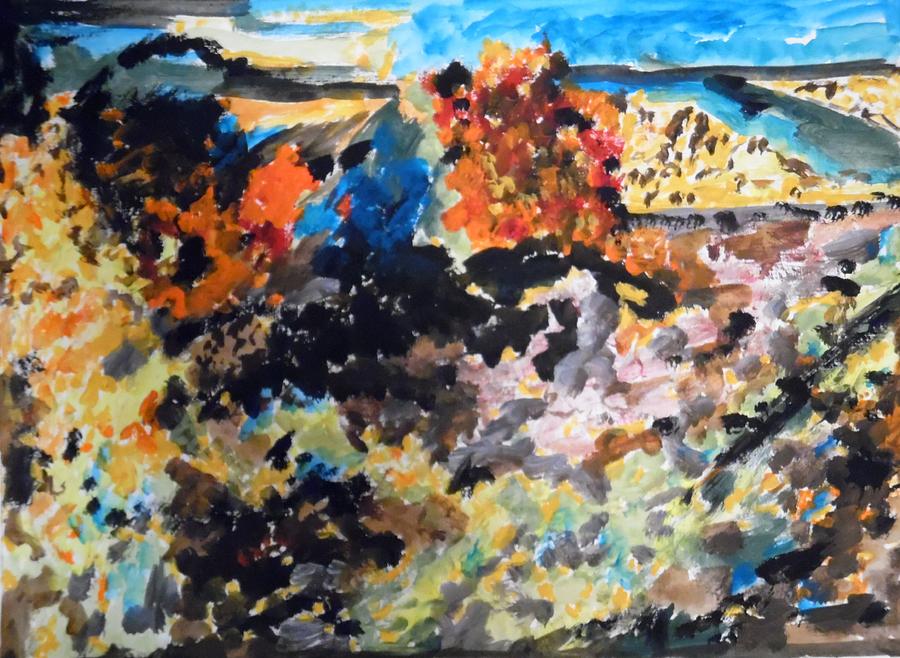 Autumn in Israel Painting by Esther Newman-Cohen