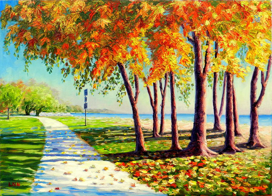 Autumn in Ontario Painting by Ningning Li