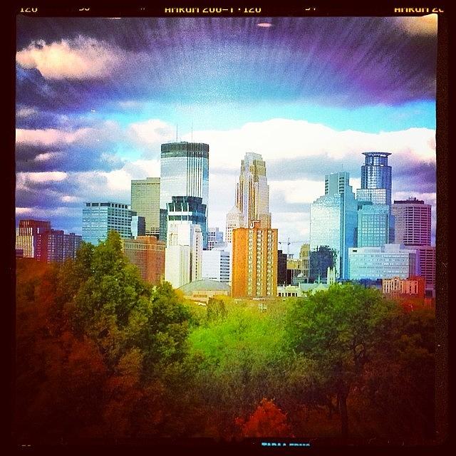 Minneapolis Photograph - Autumn In The City  by Hermes Fine Art
