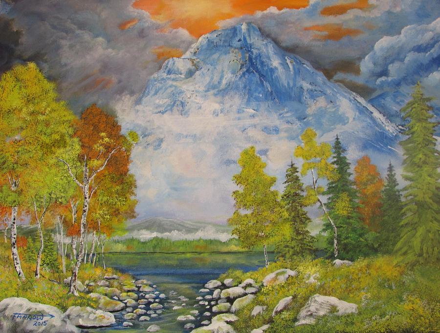 Autumn in the Mountains Painting by Dave Farrow
