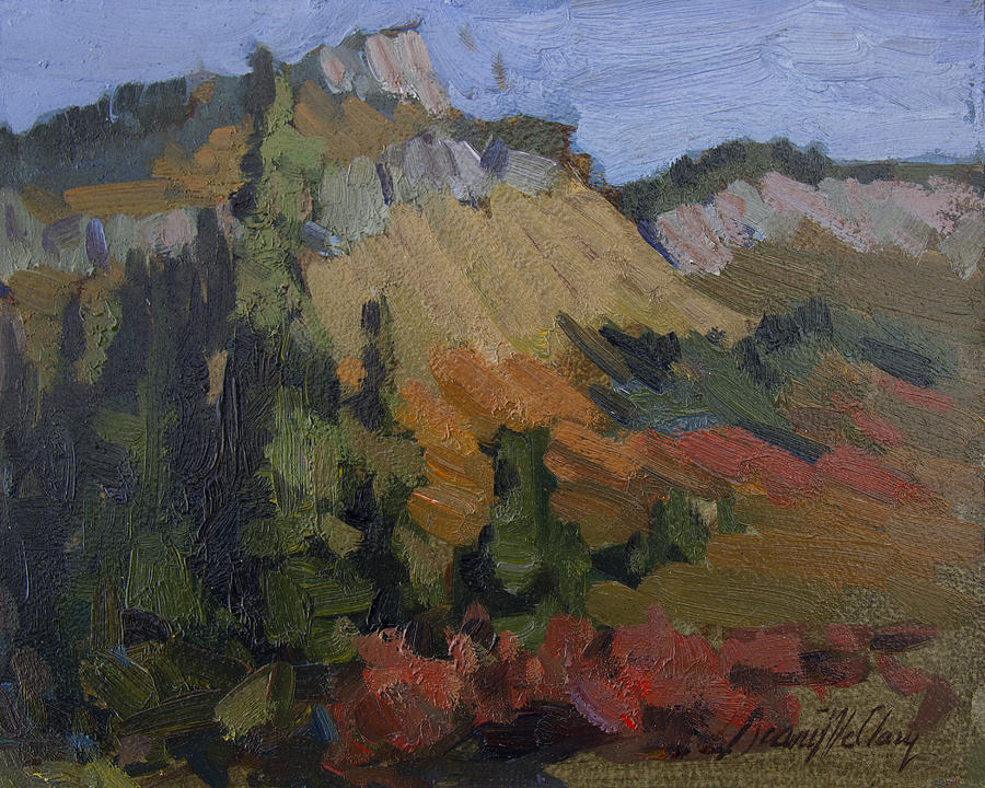 Autumn in the Mountains Painting by Diane McClary