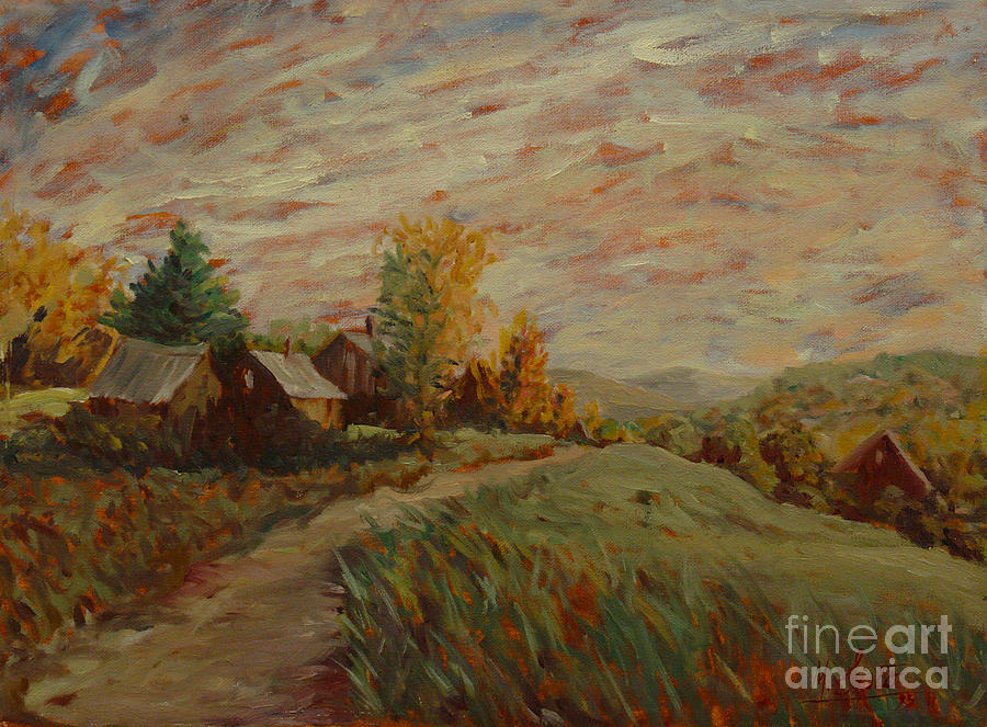 Autumn in Vermont Painting by Monica Elena