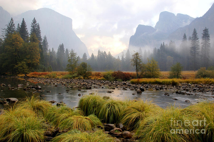 Autumn in Yosemite valley Photograph by Benedict Heekwan Yang