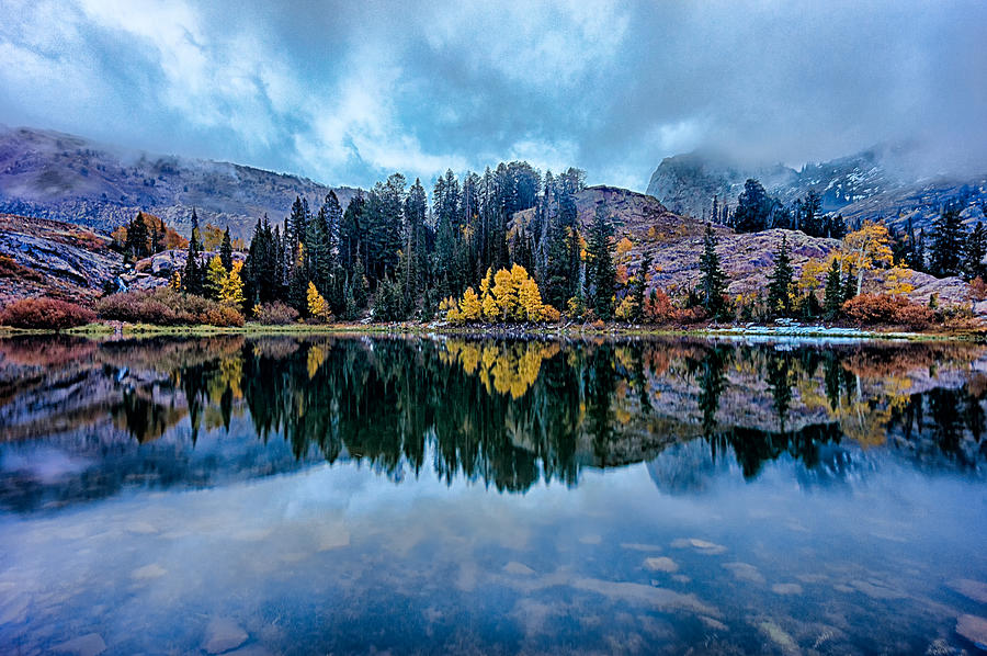 Fall Photograph - Autumn Lake Storm by Kevin Rowe