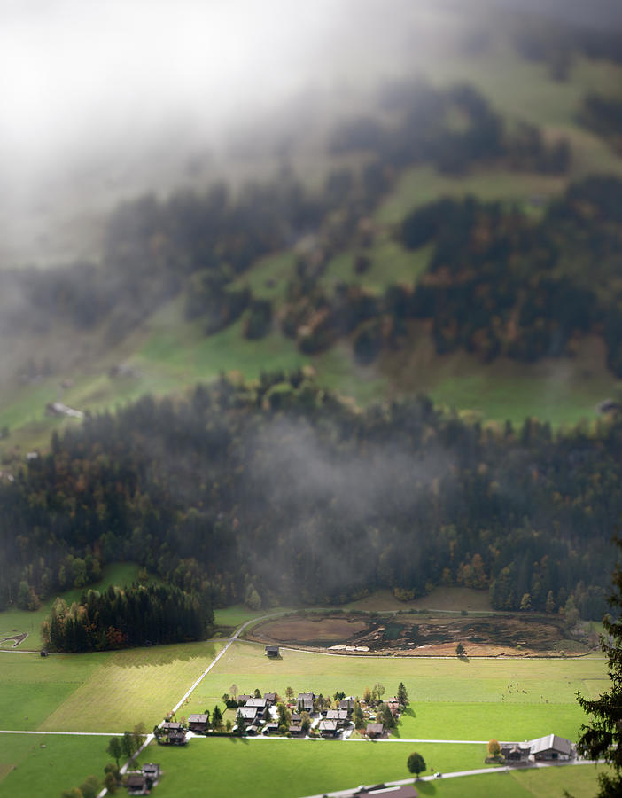 Autumn Landscape In Bernese Oberland Photograph by Pidjoe