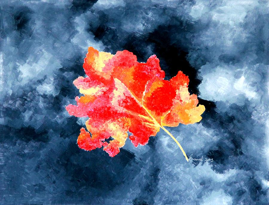 Autumn Leaf Painting by Thomas Gronowski