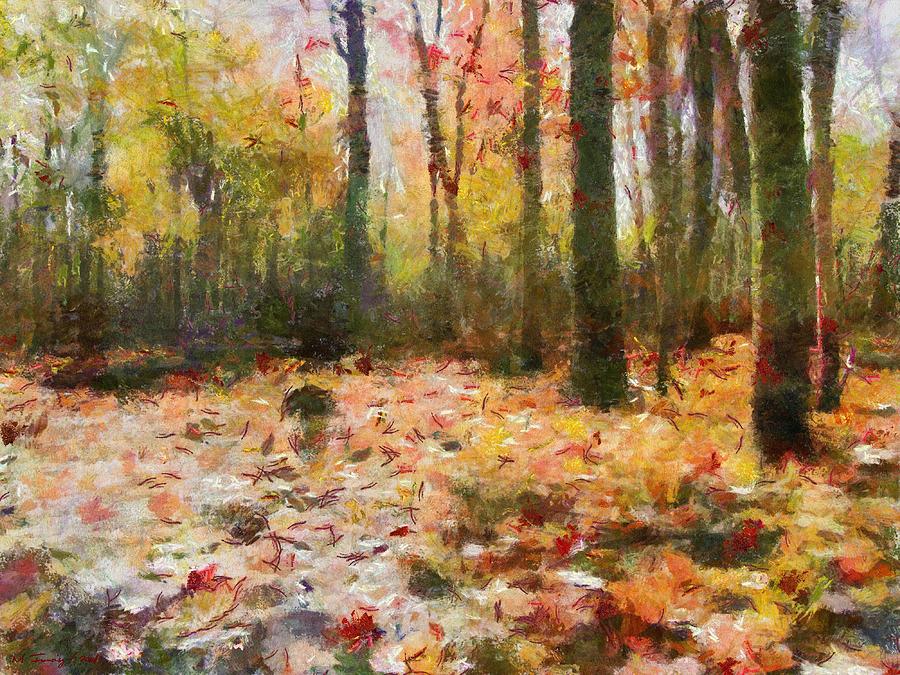 Autumn Leaves 0310 Painting by Maciek Froncisz