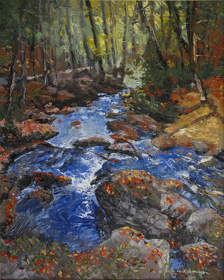 Autumn Leaves Floating Downstream by Peter Muzyka Autumn Leaves Floating Downstream by Peter Muzyka