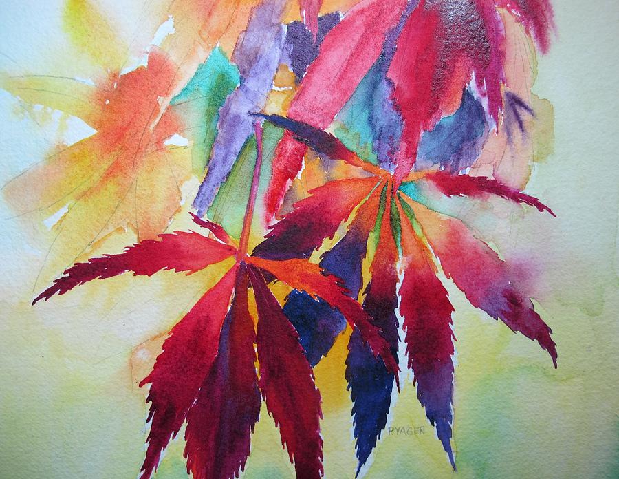 Fall Painting - Autumn Leaves by Pat Yager