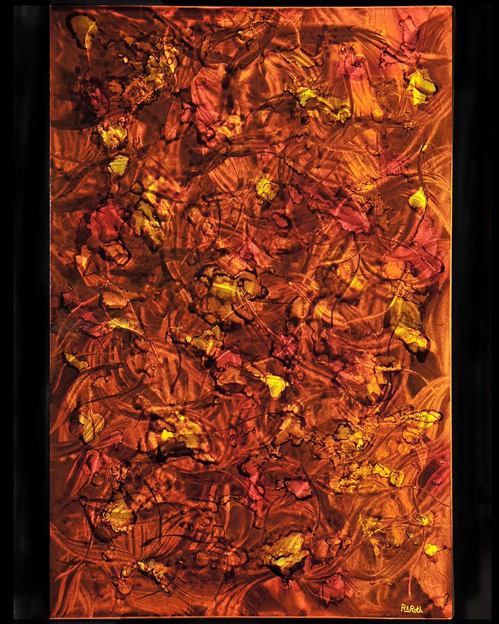 Autumn Leaves Painting by Rick Roth