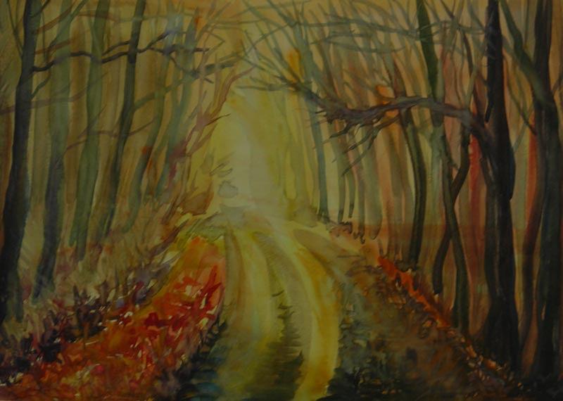 Autumn light Painting by Anna  Duyunova