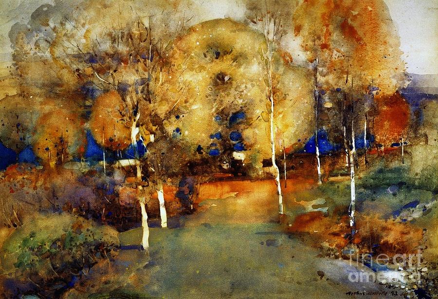 Autumn - Loch Lomond Painting by Thea Recuerdo
