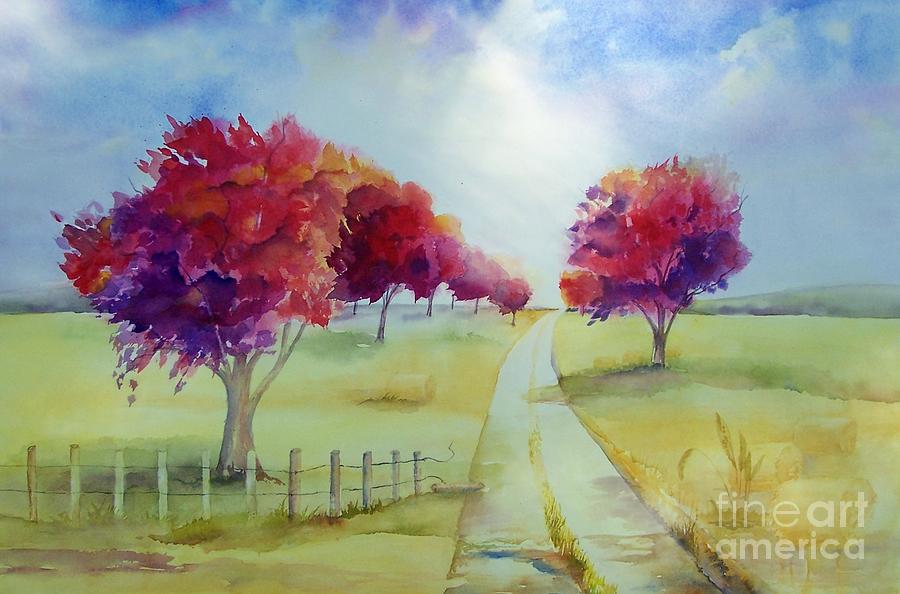 Fall Painting - Autumn by Maryann Schigur