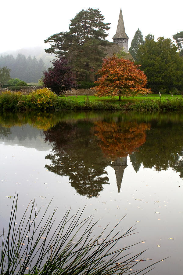 Autumn Mistiness Photograph by Shirley Mitchell