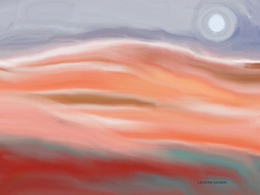 Abstract Painting - Autumn Moon by Lenore Senior
