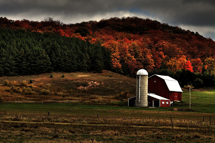 Autumn Morning Farm Photograph by Richard Gregurich