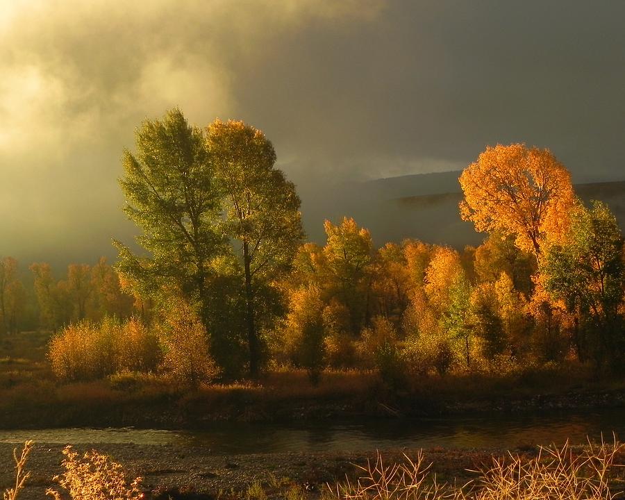 Autumn Morning on the Gros Ventre Photograph by Whispering Peaks Photography