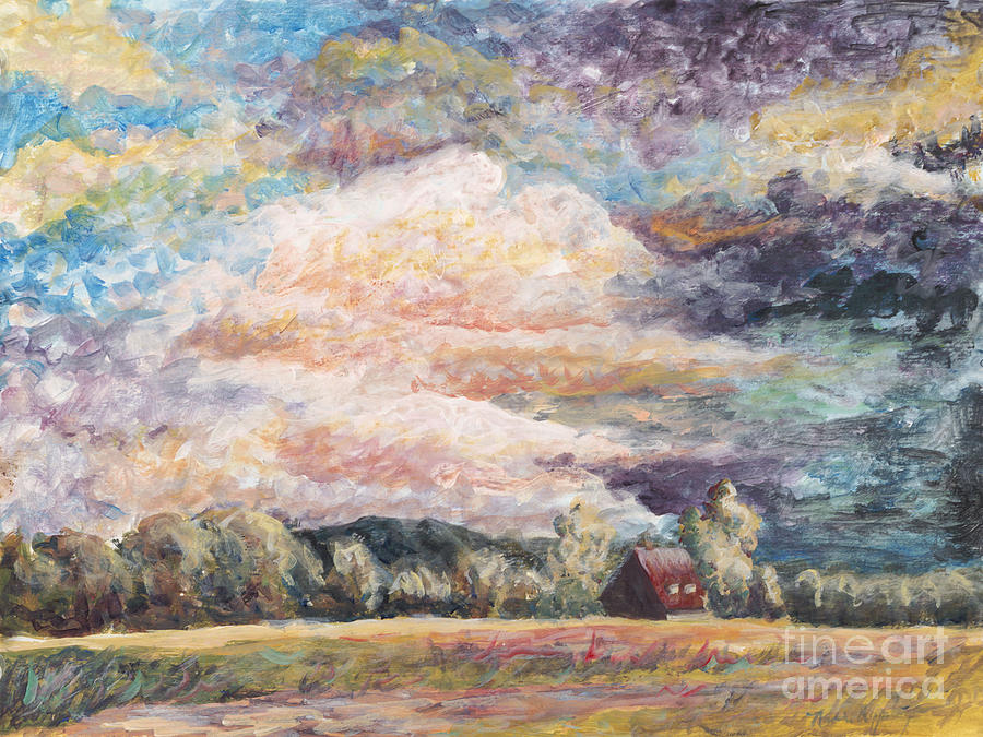 Autumn Mountain Impressions Painting by Nadine Rippelmeyer