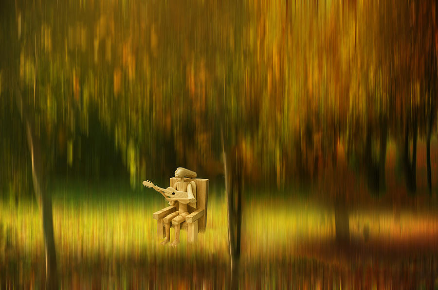 Music Photograph - Autumn Music by Larisa Fedotova