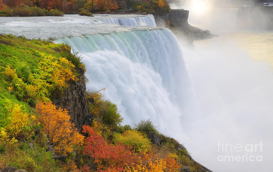 Autumn Niagara Falls Photograph by Charline Xia