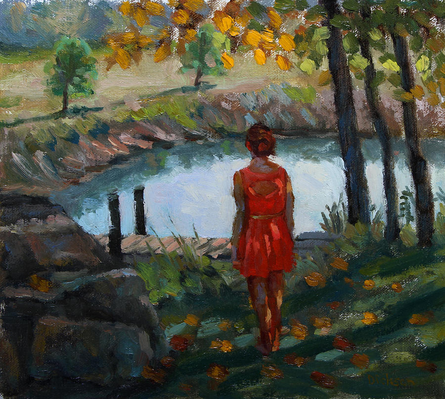 Autumn on Jug Creek Painting by Jeff Dickson