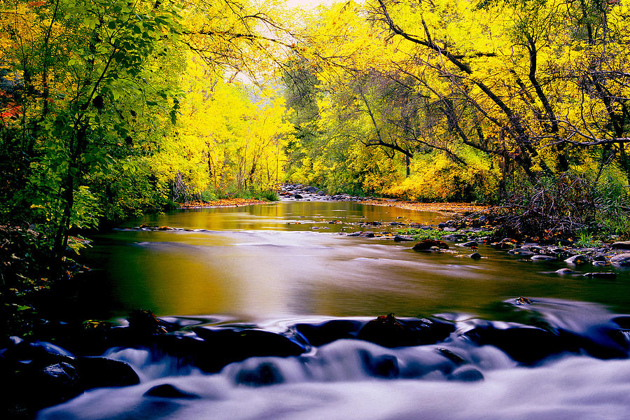 Autumn on Oak Creek Photograph by Frank Houck