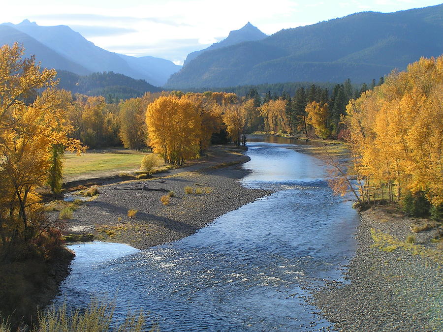 Autumn On The Bitterroot River Photograph by John Cole